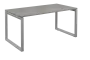 SEK-O - 16 stůl kancelářský, kovová podnož stříbrná, deska 25 mm, široký 1600 mm, šedá